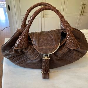 Fendi Leather Spy Handbag